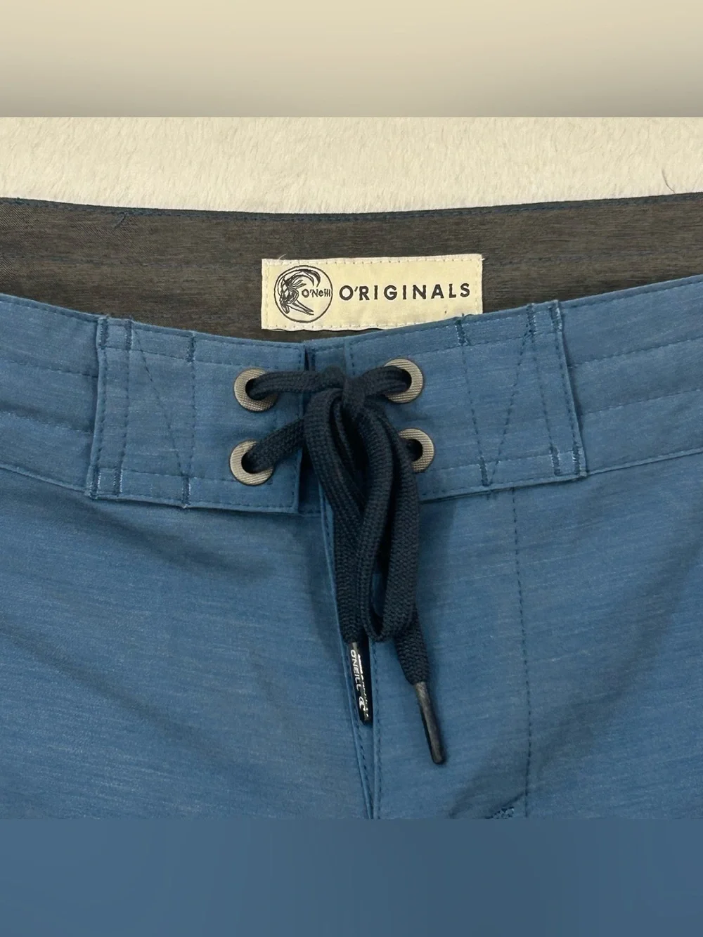 O’Neill Originals Blue Surf Pockets Classic Board Shorts Swim Trunks Men’s 31